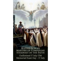 50pk Martyrs of Compiegne Bulk Prayer-Cards - (50 Pack) 50pk Martyrs of Compiegne Bulk Prayer-Cards - (50 Pack)