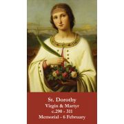 St. Dorothy Prayer Card - (50 Pack)
