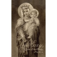 50pk Mary, Queen of the Clergy - Prayer for Priests Bulk Prayer-Cards - (50 Pack)