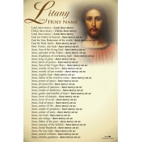 50pk Litany of the Holy Name of Jesus Bulk Prayer-Cards - (50 Pack)