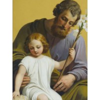 50pk Hymn to St. Joseph Bulk Holy Prayer-Card - (50 Pack)