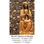 813 Martyrs of Otranto Prayer Card (50 pack)