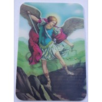 25pk St. Michael the Archangel Holographic Bulk Prayer-Card (25 Pack)