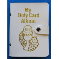 First Communion Holy Bulk Prayer-Card Album - White