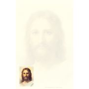 Faint Face of Jesus Catholic Stationery 20 Sheets