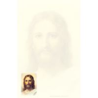 Faint Face of Jesus Catholic Stationery 20 Sheets