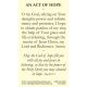Act of Hope Prayer Card (50 pack) -  - PC-332