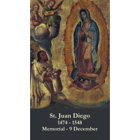 50pk Bilingual Saint Juan Diego Bulk Prayer-Cards (English/Spanish) (50 pack) 50pk Bilingual Saint Juan Diego Bulk Prayer-Cards (English/Spanish) (50 pack)