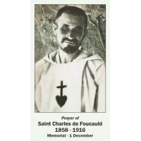 50pk Blessed Charles de Foucauld Bulk Prayer-Cards (50 pack)