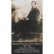 Blessed Francesco Faa di Bruno Prayer Card (50 pack)
