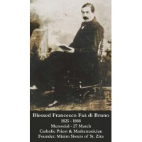 50pk Blessed Francesco Faa di Bruno Bulk Prayer-Cards (50 pack)