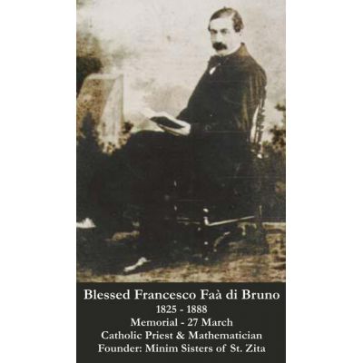 Blessed Francesco Faa di Bruno Prayer Card (50 pack) -  - PC-370