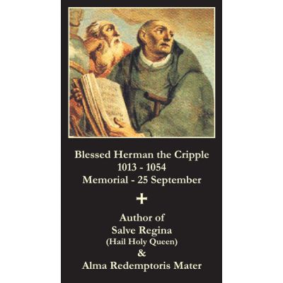Blessed Herman the Cripple Prayer Card (50 pack) -  - PC-202