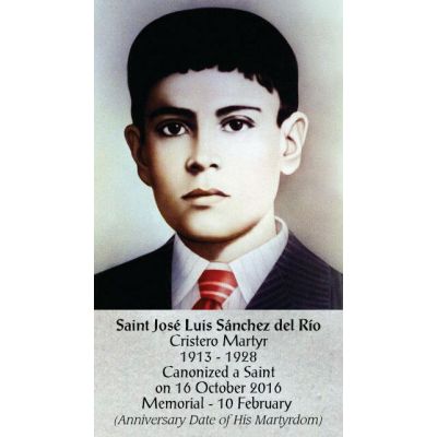 Blessed Jose Luis Sanchez del Rio Prayer Card (50 pack) -  - PC-424