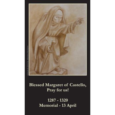 Blessed Margaret of Castello Prayer Card (50 pack) -  - PC-218