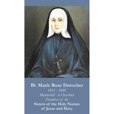 Blessed Marie Rose Durocher Prayer Card (50 pack) - - PC-352 Blessed Marie Rose Durocher Prayer Card (50 pack) - - PC-352
