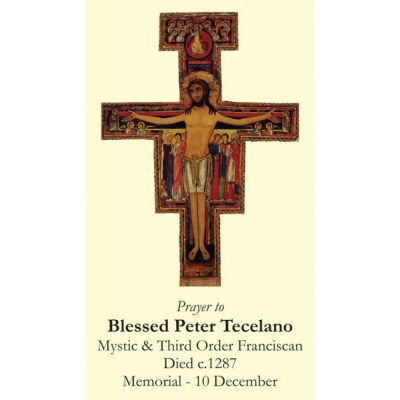 Blessed Peter Tecelano Prayer Card (50 pack) -  - PC-383