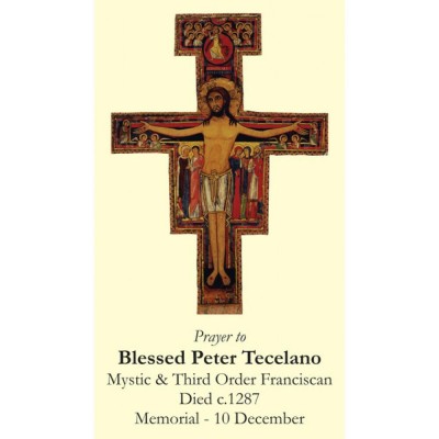 Blessed Peter Tecelano Prayer Card (50 pack) - - PC-383 Blessed Peter Tecelano Prayer Card (50 pack) - - PC-383