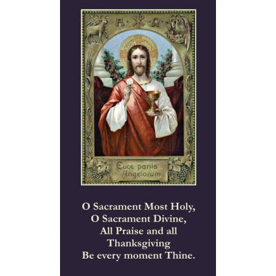 Blessed Sacrament Prayer Card (50 pack) -  - PC-264