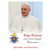 50pk Bulk Pope Francis Prayer-Cards (50 pack)