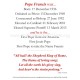 Bulk Pope Francis Holy Cards (50 pack) - - PC-434 Bulk Pope Francis Holy Cards (50 pack) - - PC-434