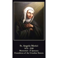 50pk St. Angela Merici Bulk Prayer-Cards - (50 Pack)