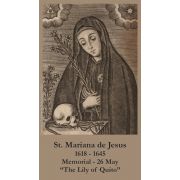 St. Mariana of Jesus Prayer Card - (50 Pack)