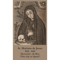50pk St. Mariana of Jesus Bulk Prayer-Cards - (50 Pack) 50pk St. Mariana of Jesus Bulk Prayer-Cards - (50 Pack)