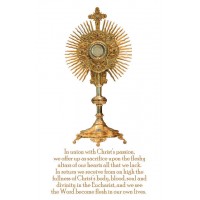 50pk Eucharistic Adoration Bulk Prayer-Cards 50 Pack