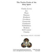 Gifts & Fruits of the Holy Spirit Prayer Card (50 pack)