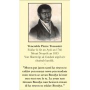 Haitian Creole Venerable Pierre Toussaint Prayer Card (50 pack)