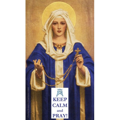 Keep Calm & Pray - Hail Mary Prayer Card (50 pack) -  - PC-450
