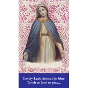 Lovely Lady Dressed in Blue Prayer Card (50 pack)