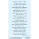 Lovely Lady Dressed in Blue Prayer Card (50 pack) - - PC-312 Lovely Lady Dressed in Blue Prayer Card (50 pack) - - PC-312