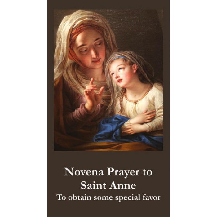Prayer Cards, Holy Cards : Novena to Saint Anne Prayer Card ...