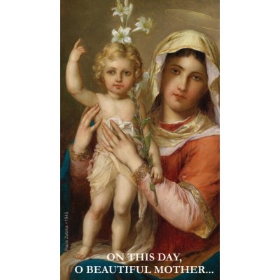 On This Day O Beautiful Mother... Prayer Card (50 pack) -  - PC-374