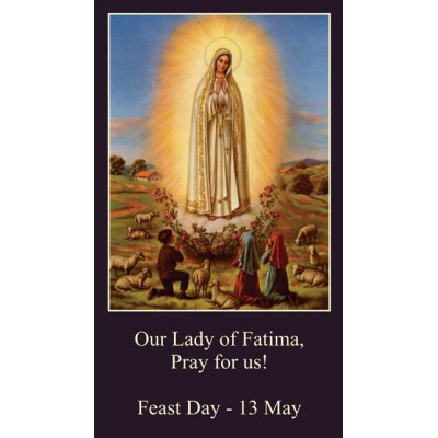 Our Lady of Fatima Prayer Card (50 pack) -  - PC-162