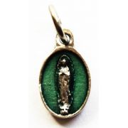 Our Lady of Guadalupe Green Catholic Religious Charm (25 pack)