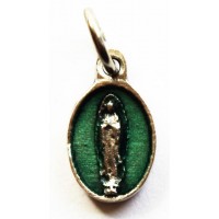 25pk Our Lady of Guadalupe Green Bulk Prayer Charm//Medal/Pendant (25 pack)
