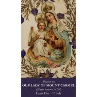50pk Our Lady of Mount Carmel Bulk Prayer-Cards (50 pack)