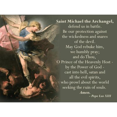 Parish Pew Cards - St. Michael / Vocations Prayers After Mass 50pk -  - PC-474