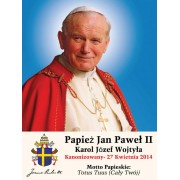 Polish Commemorative Pope John Paul II Canonization Bulk Prayer-Cards 50pk