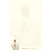 Pope Francis Catholic Stationery Spread the Faith 20 Sheets