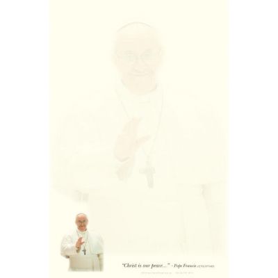 Pope Francis Catholic Stationery Spread the Faith 20 Sheets -  - ST-9