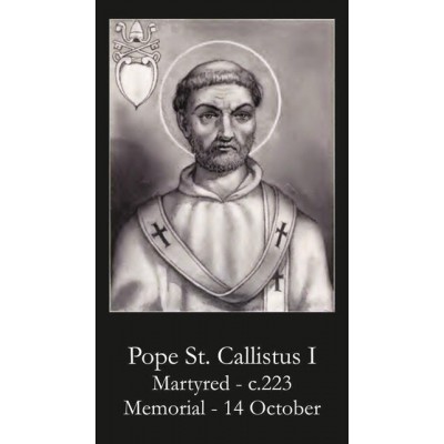 Pope Saint Callistus I Prayer Card (50 pack) -  - PC-581