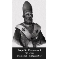 50pk Pope Saint Damasus I Bulk Prayer-Cards (50 pack)