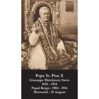 50pk Pope Saint Pius X Bulk Prayer-Cards (50 pack)