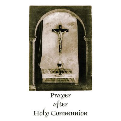 Prayer After Holy Communion Card (50 pack) -  - PC-454