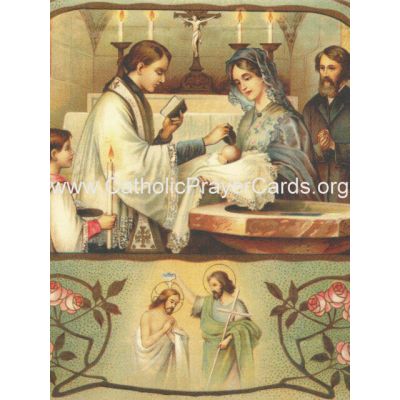 Prayer for the Baptism of a Child Holy Card (50 pack) -  - PC-448L
