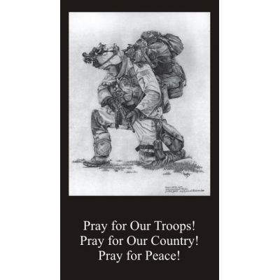 Prayer for Troops Holy Cards (50 pack) -  - PC-154